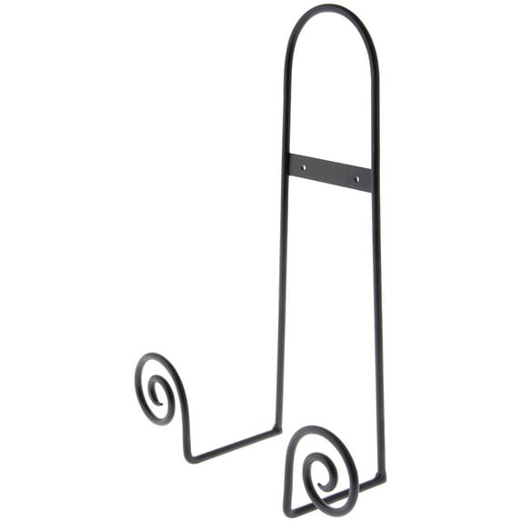 Bard's Black Wrought Iron Wall Mountable Tray or Platter Hanger, 16.25" H x 11.75" W x 4.5" D (For 16" - 30" Trays or Platters), Pack of 5