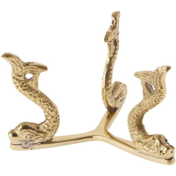 Bard's Brass-toned Egg Stand/Holder, Fish, 2.625" Diameter