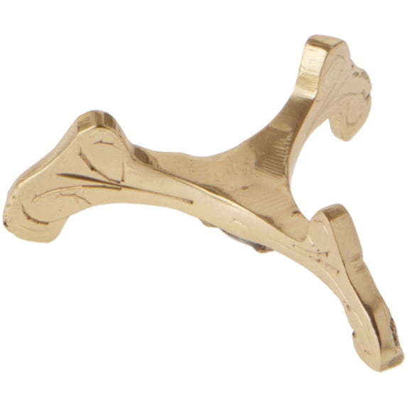 Bard's Brass-toned Egg Stand/Holder, Medium Scroll Leg, 0.875" Diameter (Fits Hen Sized Eggs), Pack of 2