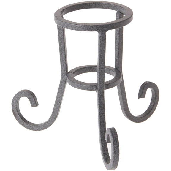 Bard's Dark Gray Wrought Iron Egg Stand/Holder, Scroll Leg, 2" Diameter, Pack of 2