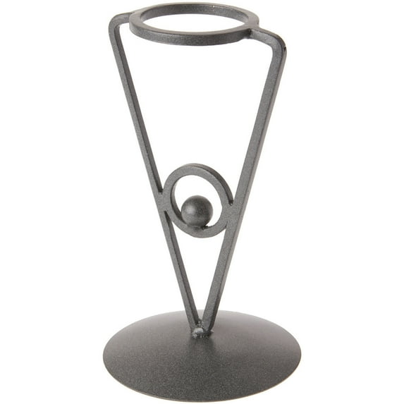 Bard's Dark Gray Wrought Iron Egg Stand/Holder, Triangle Leg, 2" Diameter, Pack of 2