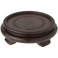 thumbnail image 1 of Bard's Dark Wood Decorative Base, 1.625" H x 5.875" W x 5.875" D (4.5" Display Diameter), Pack of 2, 1 of 1