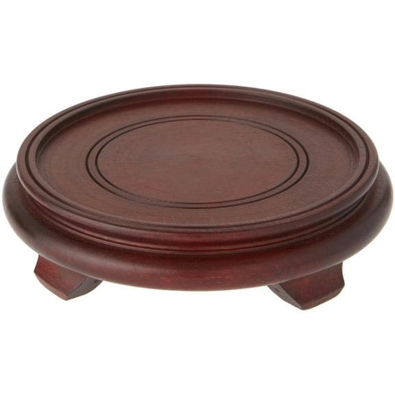 Bard's Dark Wood Decorative Base 1.875" H x 7.5" W x 7.5" D (6" Display Diameter)