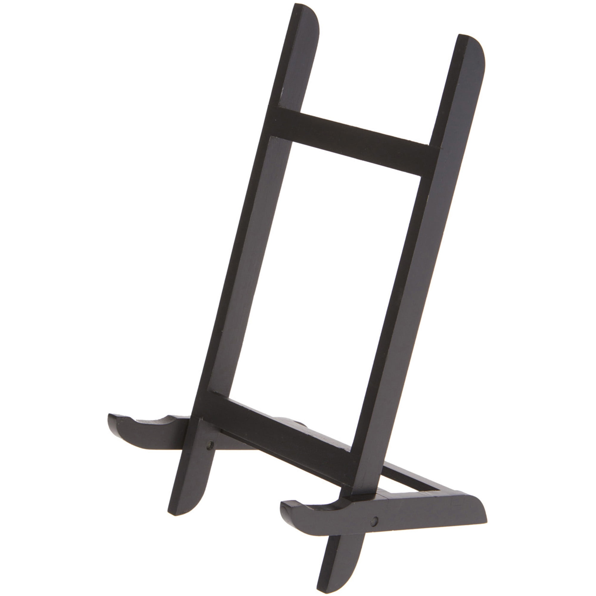 Folding Black Wood Easel Stand, 9.5" H x 5" W x 5" D, Pack of 2