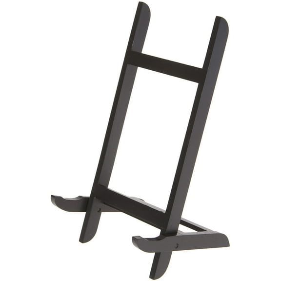 Bard's Folding Black Wood Easel Stand, 11.5" H x 5" W x 5" D