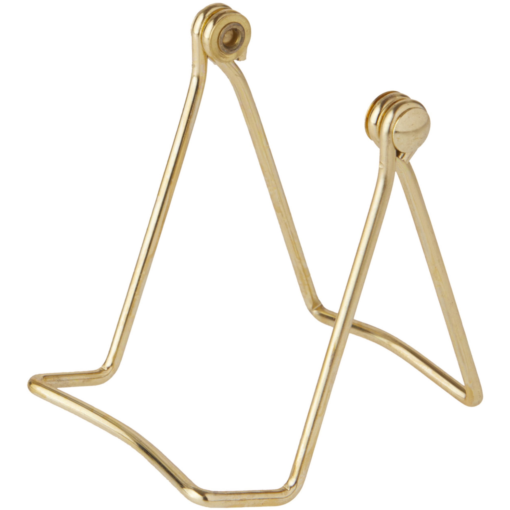 Bard's Folding Gold-toned Wire Easel Stand, 3" H x 2.75" W x 3" D, Pack of 6