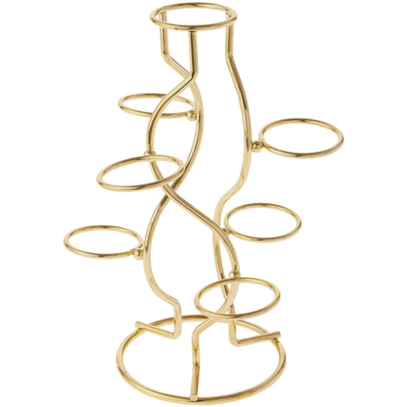 Bard's Gold-toned Egg Stand/Holder, 7 Egg Display, 1.375" Diameter, Pack of 6