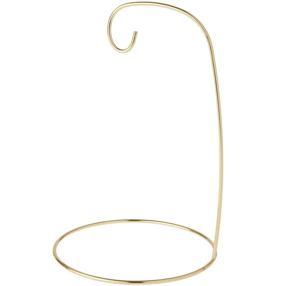 Bard's Gold-toned Ornament Stand, 8" H x 5.25" W x 5.25" D, Pack of 2