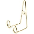 thumbnail image 1 of Bard's Gold-toned S-Shaped Wall Mountable Display Easel Stand, 6.5" H x 5" W x 3.5" D, Pack of 3, 1 of 1