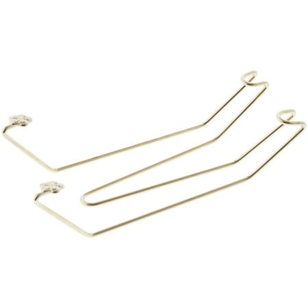 Bard's Gold-toned Wall Mountable Plate Hanger, 5.625" H x 2" W x 1.375" D (For Plates 5" - 6.5"), Pack of 3