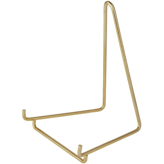 Bard's Gold-toned Wire Easel Stand, 6" H x 4" W x 4.5" D, Pack of 6