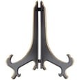 thumbnail image 1 of Bard's Hinged Black and Gold Plastic Stand, 10" H x 8.5" W x 6.25" D (For 10" - 14" Plates), Pack of 3, 1 of 1