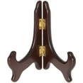 thumbnail image 1 of Bard's Hinged Dark Wood Plate Stand, 5" H x 5.75" W x 3.75" D (For 5" - 7.5" Plates), Pack of 6, 1 of 1