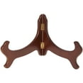 thumbnail image 1 of Bard's Hinged Walnut MDF Bowl Stand, 6.5" H x 10.625" W x 7.25" D (For 11" - 12" Bowls), Pack of 3, 1 of 1