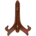 thumbnail image 1 of Bard's Hinged Walnut MDF Wood Plate Stand, 11" H x 8.5" W x 6" D (For 10" - 14" Plates), 1 of 1