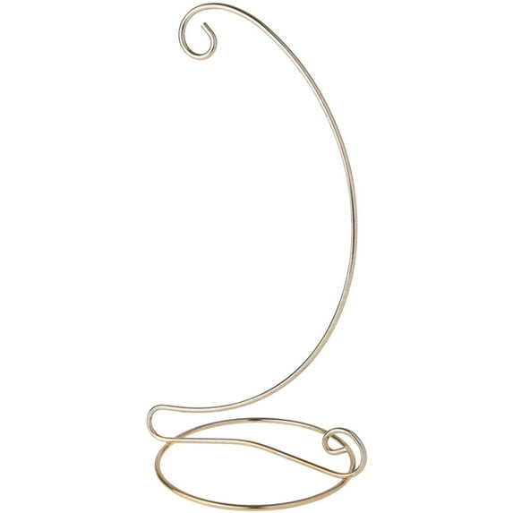 Bard's Light Gold-toned Ornament Stand, 12.25" H x 5.25" W x 6.5" D, Pack of 2