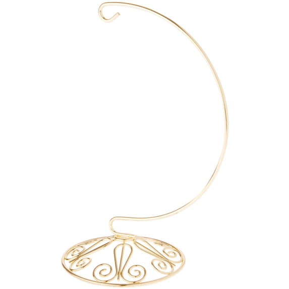 Bard's Ornate Gold-toned Ornament Stand, Medium, 8.25" H x 4" W x 4" D, Pack of 2