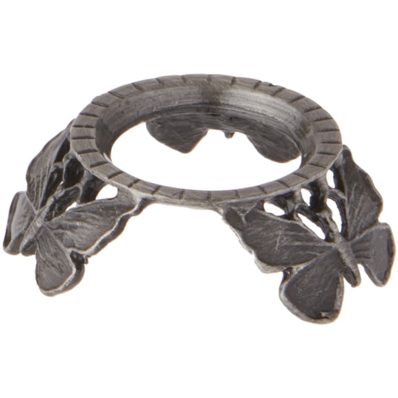 Bard's Pewter Egg Stand/Holder, Butterflies, 0.875" Diameter (Fits Hen Sized Eggs)