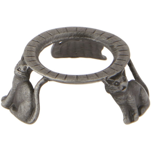 Bard's Pewter Egg Stand/Holder, Cats, 0.875" Diameter (Fits Hen Sized Eggs)
