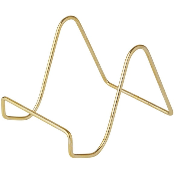 Bard's Plain Gold-toned Wire Easel Stand, 3" H x 3" W x 4.5" D, Pack of 3