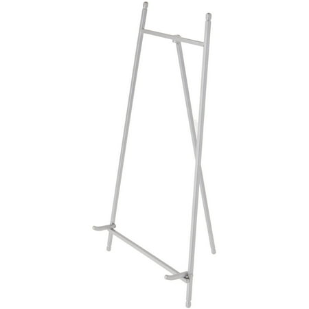 Bard's Satin Silver Metal Easel, 16" H x 9" W x 9.5" D, Pack of 6