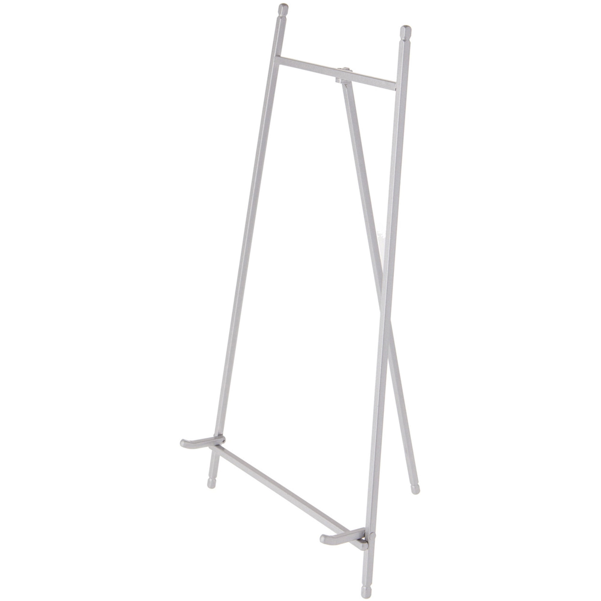 Satin Silver Metal Display Easel, 16" Height