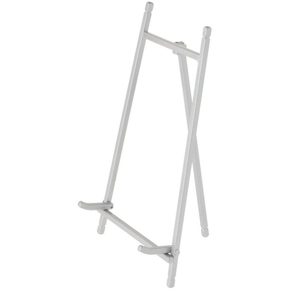 Bard's Satin Silver Metal Easel, 9" H x 5.25" W x 6" D, Pack of 6