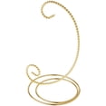 thumbnail image 1 of Bard's Scroll Gold-toned Ornament Stand, Small, 7.5" H x 4.5" W x 4.5" D, Pack of 6, 1 of 5