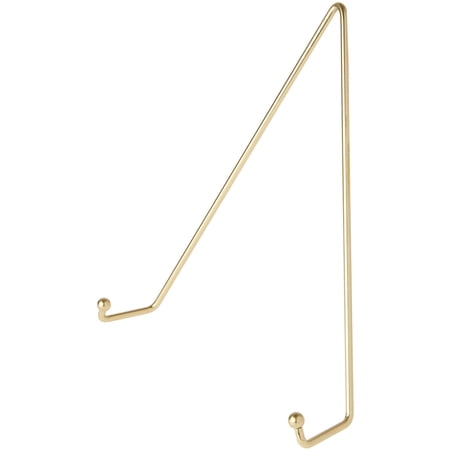 Bard's Shiny Gold-toned Wall Mountable Plate Hanger, 10" H x 8.25" W x 2" D (For Plates 10" - 14"), Pack of 6