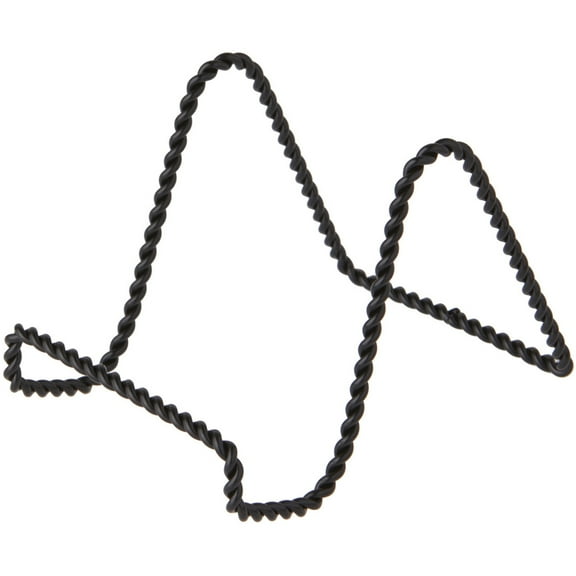 Bard's Twisted Black Wire Easel Stand, 3" H x 3" W x 4.5" D, Pack of 2