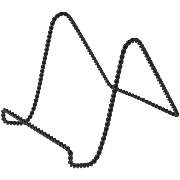 Bard's Twisted Black Wire Easel Stand, 6" H x 5.5" W x 8" D, Pack of 6