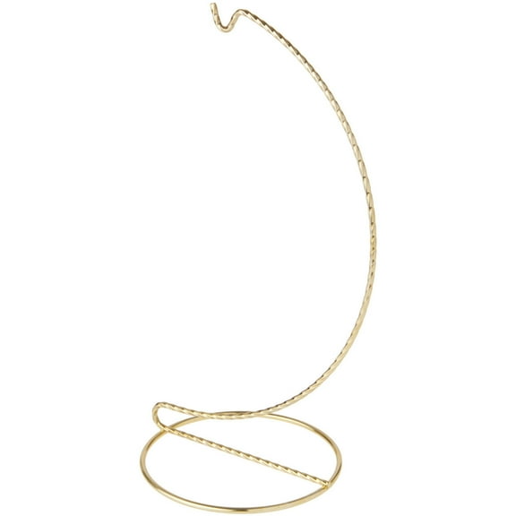 Bard's Twisted Gold-toned Ornament Stand, 9" H x 3.75" W x 3.75" D