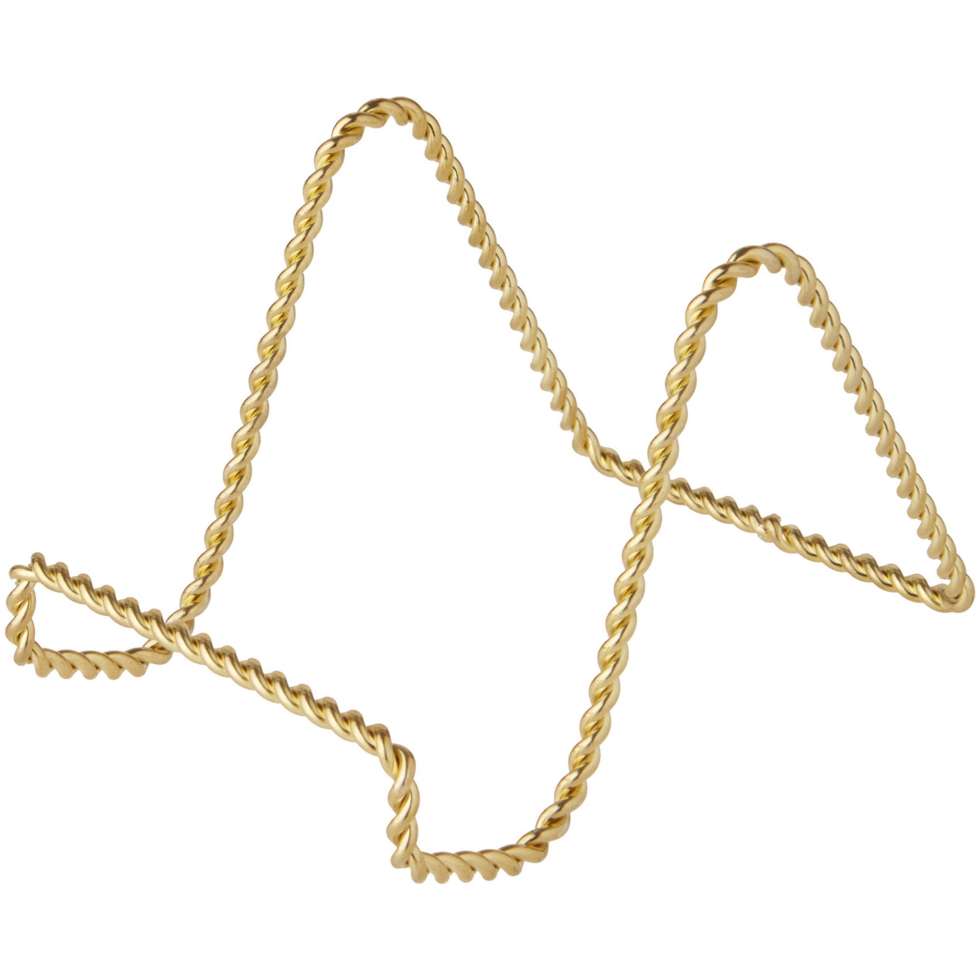Bard's Twisted Gold-toned Wire Easel Stand, 3" H x 3" W x 4.5" D, Pack of 6
