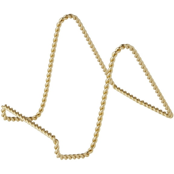 Bard's Twisted Gold-toned Wire Easel Stand, 4" H x 3.5" W x 5.5" D, Pack of 2