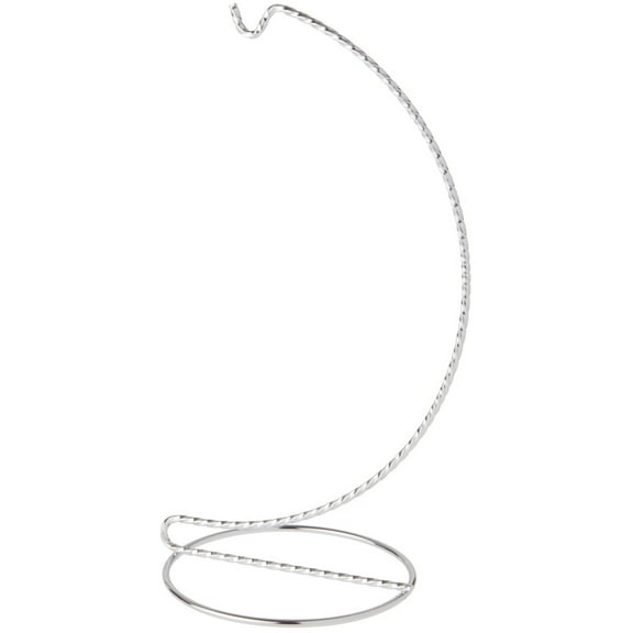Bard's Twisted Silver Ornament Stand, 9" H x 3.75" W x 3.75" D, Pack of 6