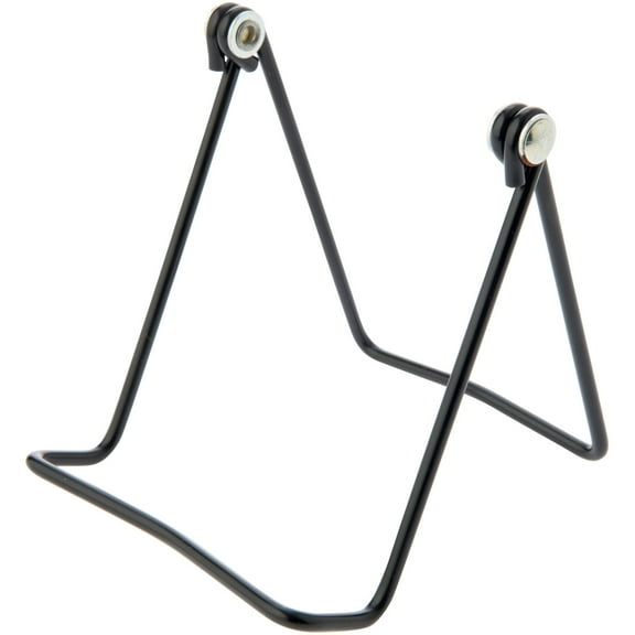 Bard's Vinyl Covered Black Wire Easel Stand, 4.5" H x 4" W x 4.75" D, Pack of 3