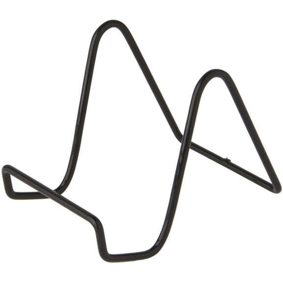 Bard's Vinyl Covered Black Wire Easel Stand, 4" H x 3.5" W x 5.5" D, Pack of 6