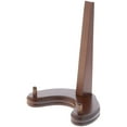 thumbnail image 1 of Bard's Walnut MDF Wood Plate Stand, 6.375" H x 5" W x 4" D (For Plates 7"-10"), 1 of 2