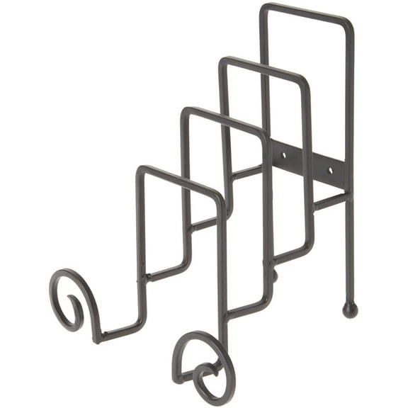 Bard's Wrought Iron 4 Plate Table Stand, 8.5" H x 7" W x 6.25" D (For 6" - 9" Plates)