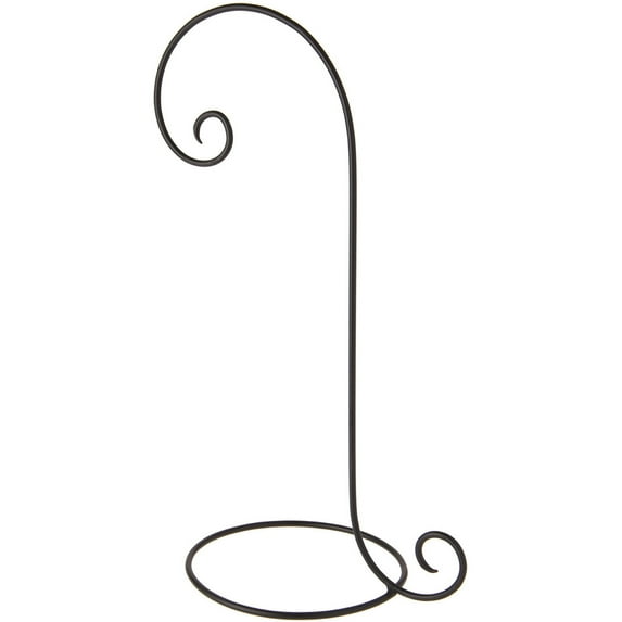 Bard's Wrought Iron Black Ornament Stand, 18" H x 7.5" W x 10.25" D, Pack of 5