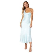 Bardot MINT Womens Asymmetric-Hem Satin Dress, US 10