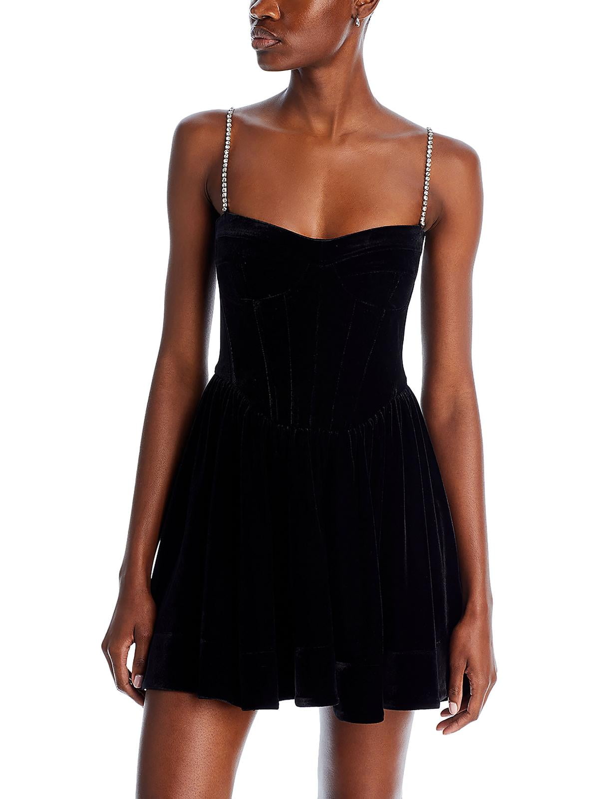 Bardot Womens Elsie Velvet Embellished Mini Dress - Walmart Business Supplies Bardot Womens Elsie Velvet Embellished Mini Dress - Walmart Business Supplies