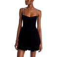 thumbnail image 1 of Bardot Womens Elsie Velvet Embellished Mini Dress, 1 of 11