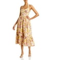Bardot Womens Labella Floral Tie Neck Midi Dress - Walmart.com