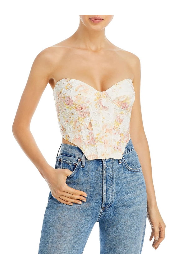 Womens Lila Underwire Bustier Cropped