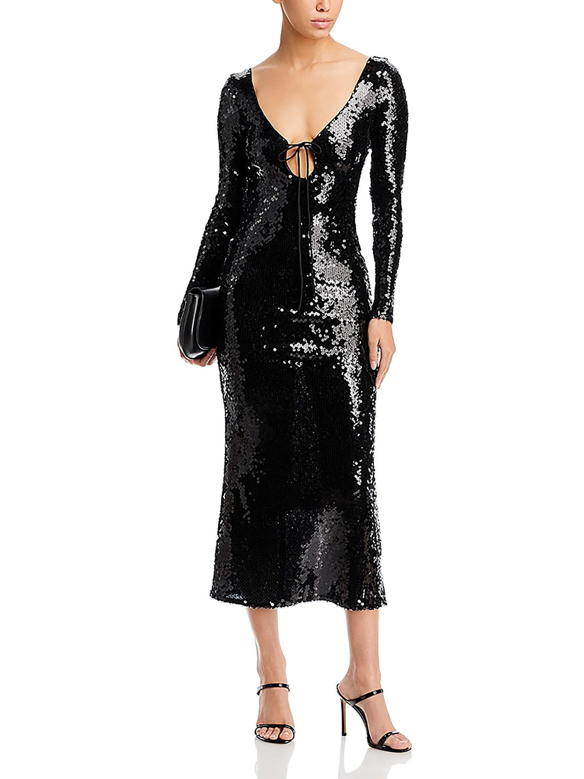 verona sequin long sleeve maxi dress Bardot Verona Sequin Maxi Dress
