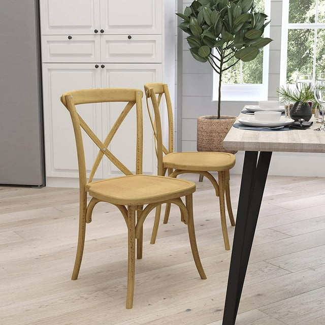 Bardstown Bistro Style Wooden Dining Chair Natural High XBack