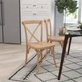 Bardstown Bistro Style Wooden Dining Chair Natural High XBack