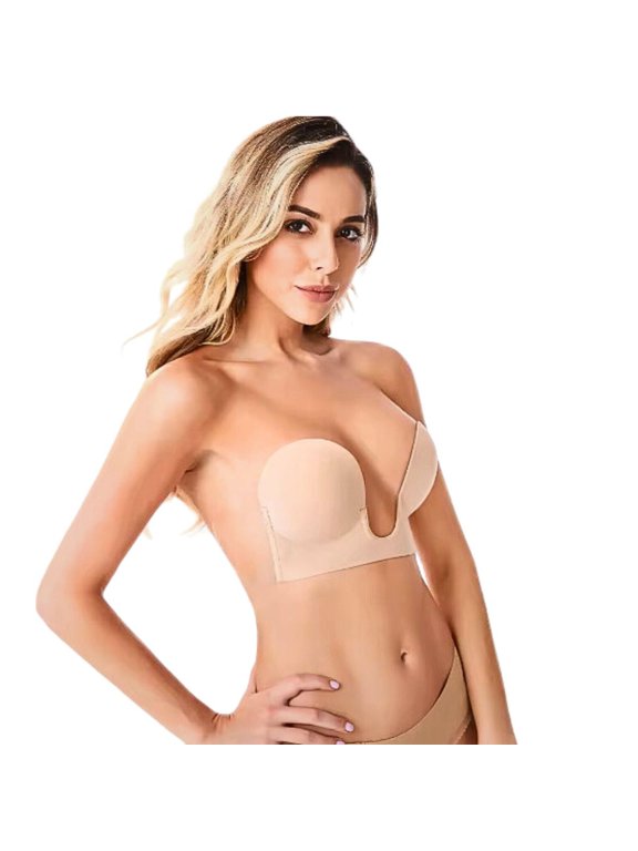 Bare All Plunge Backless Adhesive Bra