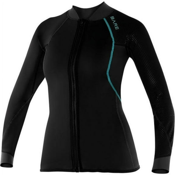 Bare ExoWear Front Zipper Jacket for Women, Black